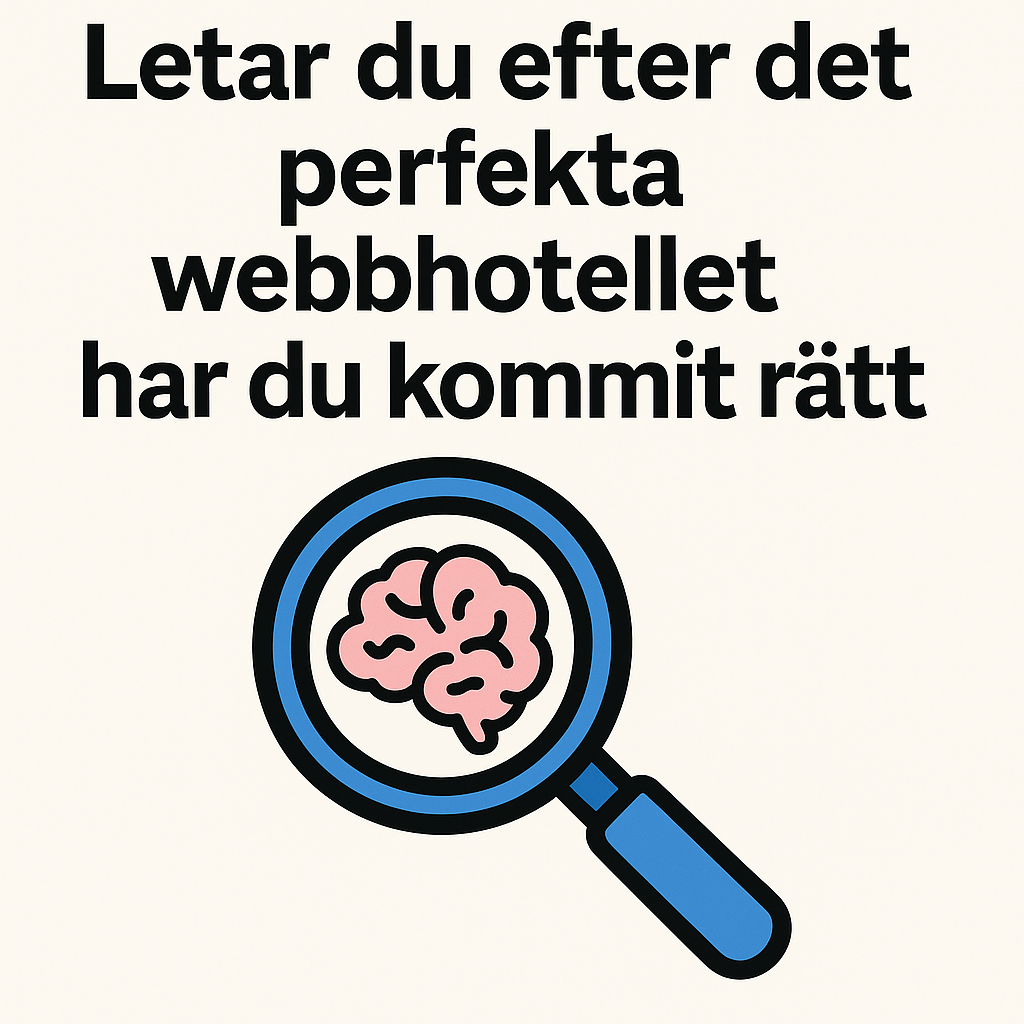 Letar du efter det perfekta webbhotellet har du kommit rätt
